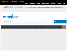 Tablet Screenshot of incredibody.com